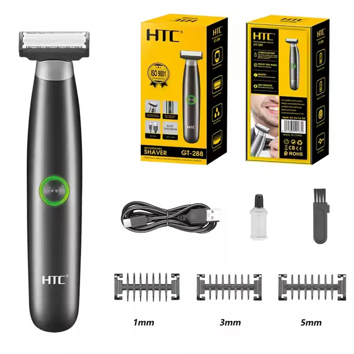 Hey & Bye : Face + Body Hybrid Electric Trimmer and Shaver