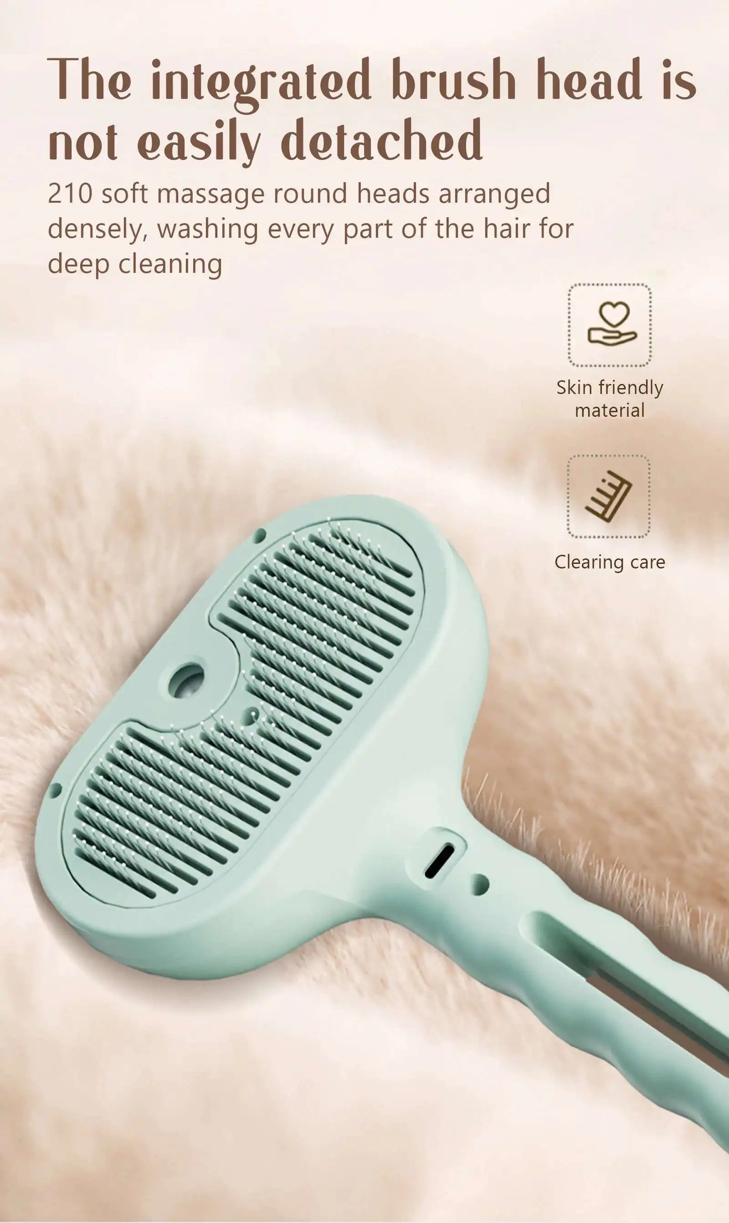 Hot Cat Brush with Steam Dog Spray Pet Steam Massage Brush Spray Hair Removal Comb Massage Steamer Comb for Long Hair Dogs Cats