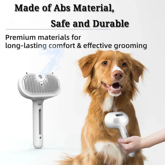 Hey & Bye : Steam Spray Dog & Cats Grooming Brush