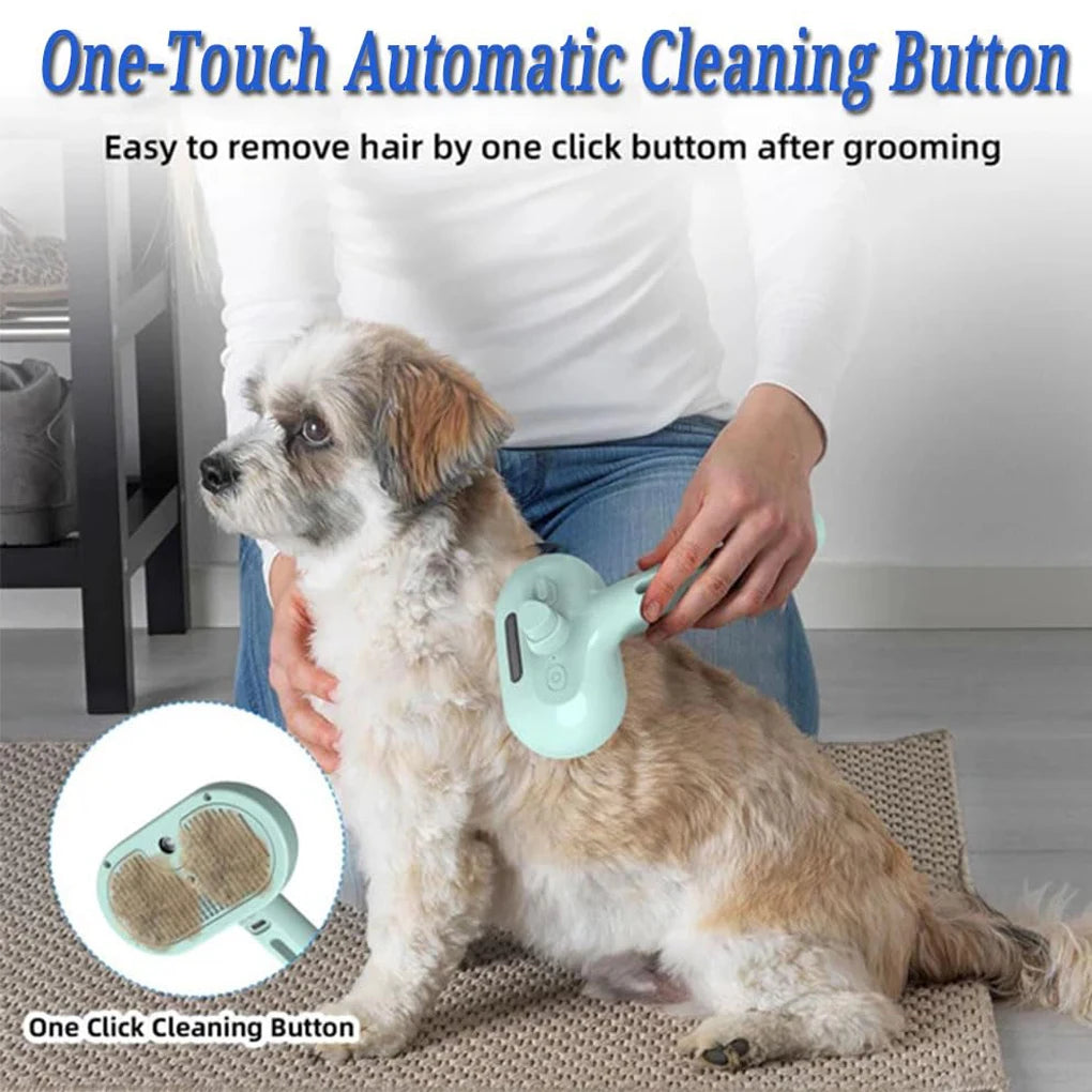 Hey & Bye : Steam Spray Dog & Cats Grooming Brush