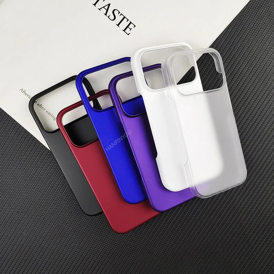 Simple Ultra-thin Matte Hard Phone Case For Apple iPhone17 iPhone 17 Pro Max Air 17Pro Anti-fingerprint PC Back Case Cover