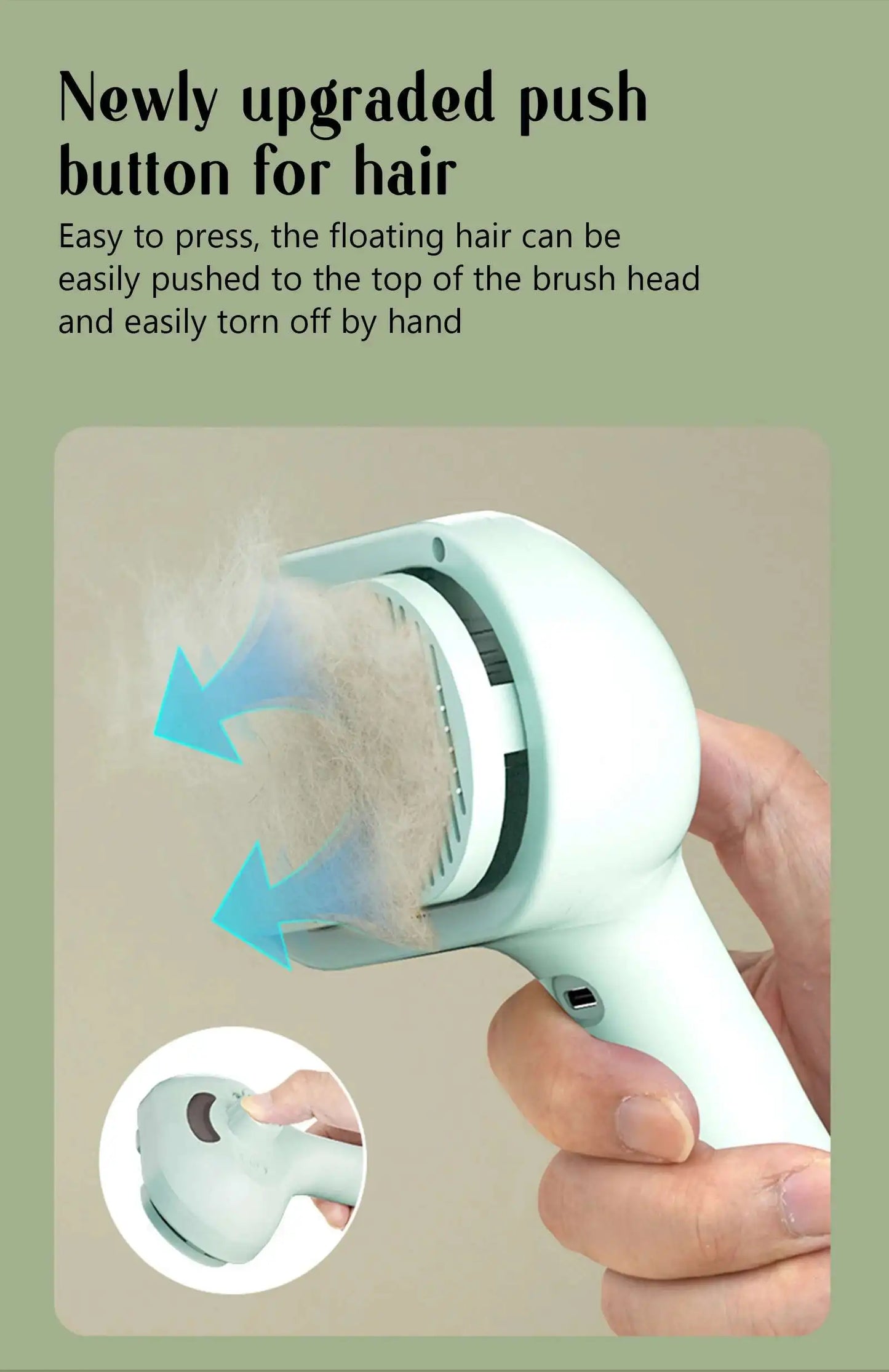 Hot Cat Brush with Steam Dog Spray Pet Steam Massage Brush Spray Hair Removal Comb Massage Steamer Comb for Long Hair Dogs Cats