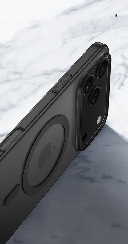 Luxury Ultra Thin Magnetic Translucent Matte Case For iPhone 17 16 15 14 13 12 Pro Max Plus 17 Air For Magsafe Clear Back Cover
