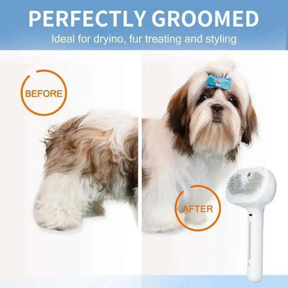 Hot Cat Brush with Steam Dog Spray Pet Steam Massage Brush Spray Hair Removal Comb Massage Steamer Comb for Long Hair Dogs Cats
