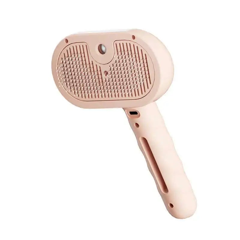 Hot Cat Brush with Steam Dog Spray Pet Steam Massage Brush Spray Hair Removal Comb Massage Steamer Comb for Long Hair Dogs Cats