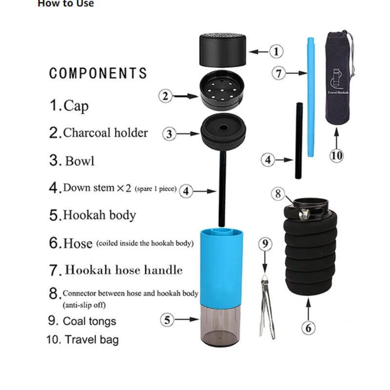 Hey & Bye : Portable Car Hookah